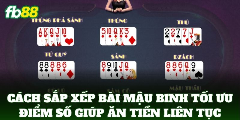 Cách Sắp Xếp Bài Mậu Binh Tối Ưu Điểm Số: Bí Kíp Từ FB88
